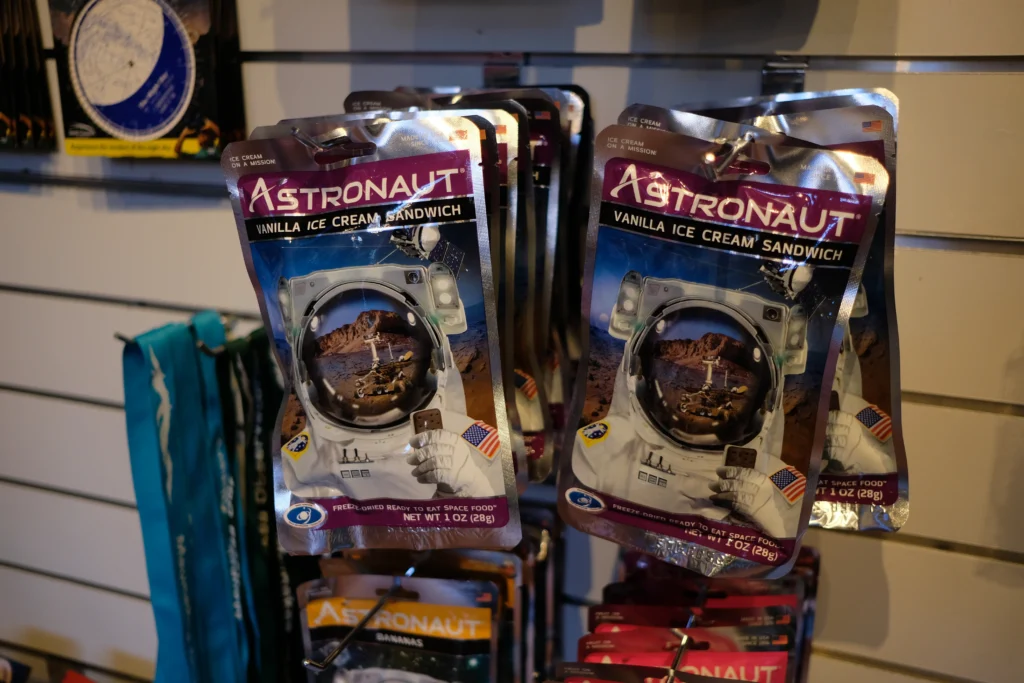 Astronaut ice cream sold at Mauna Kea Summit Visitor Center gift shop