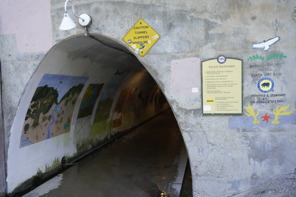 Tunnel at Crystal Cove Beach Park