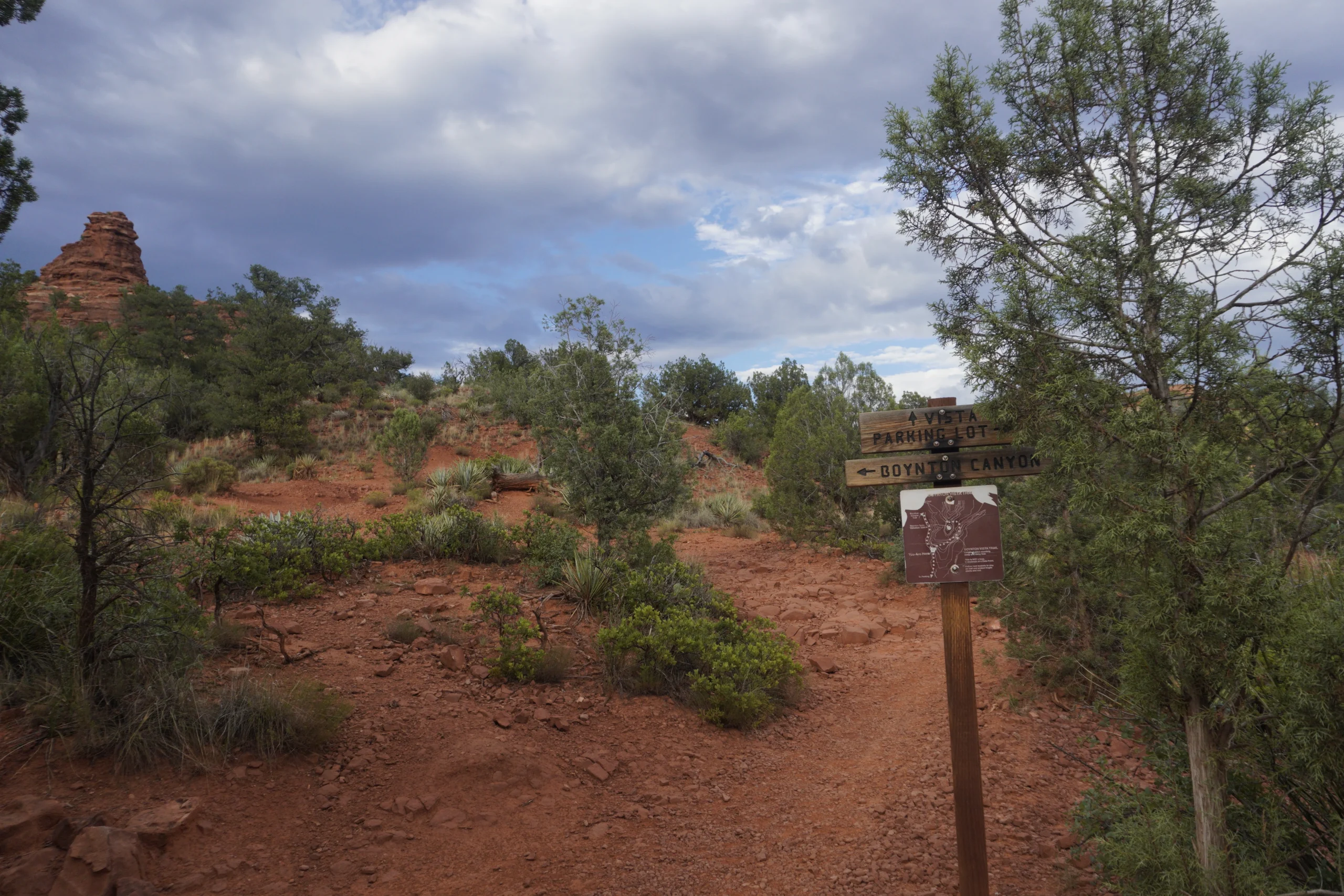 Trail marker for Boynton Canyon Vista Trail