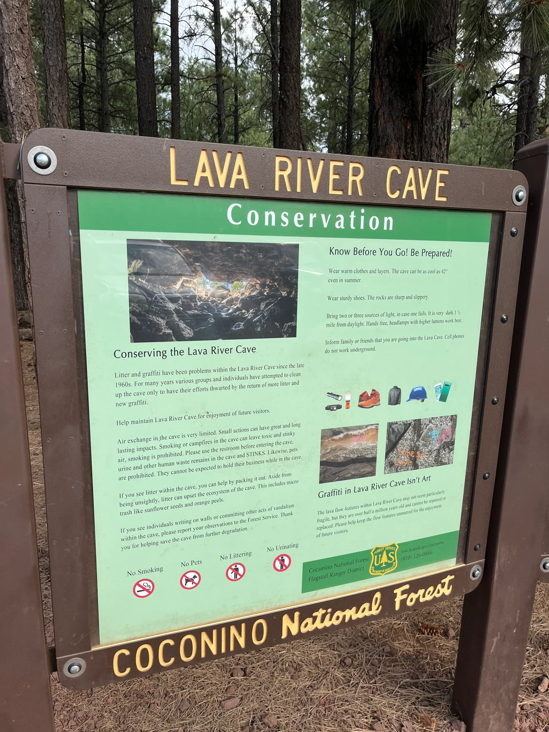 Lava River Cave, Flagstaff AZ