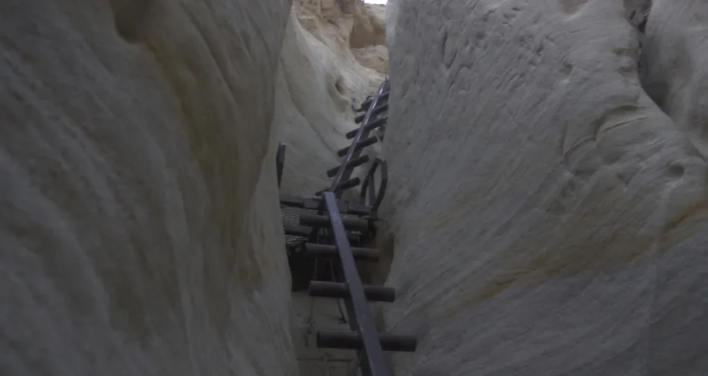 Stairs in Annie's Canyon trail