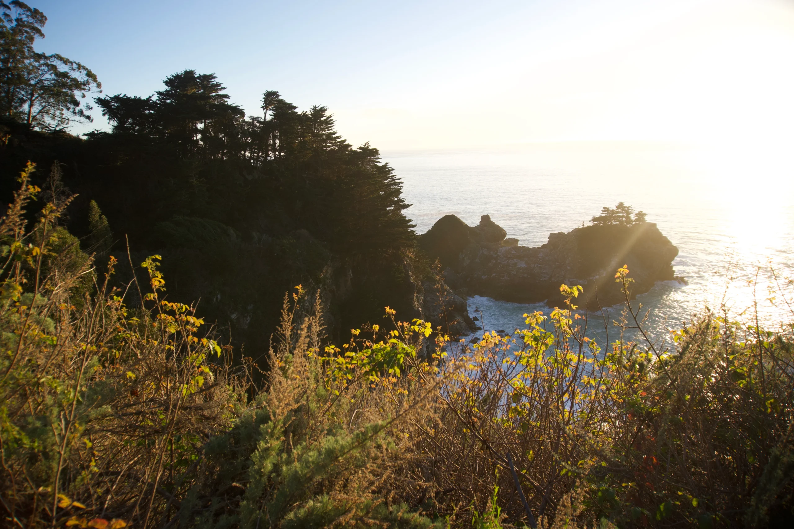 Mcway Falls at sunset, Julia Pfeiffer Burns State Park