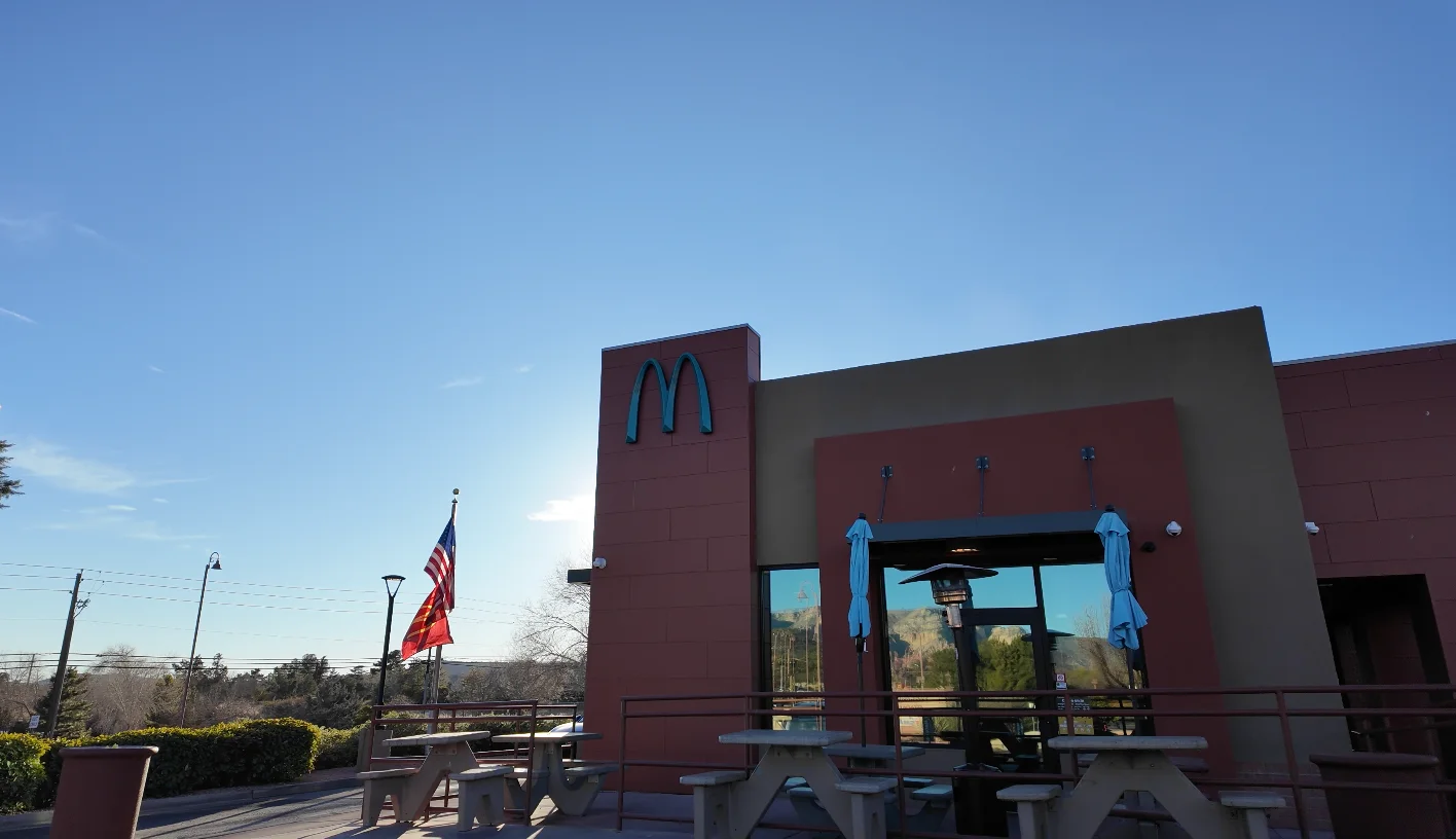 Teal Mcdonalds Arches, Sedona Arizona