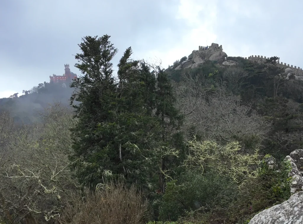 View of Pena Palace from Moorish Castle