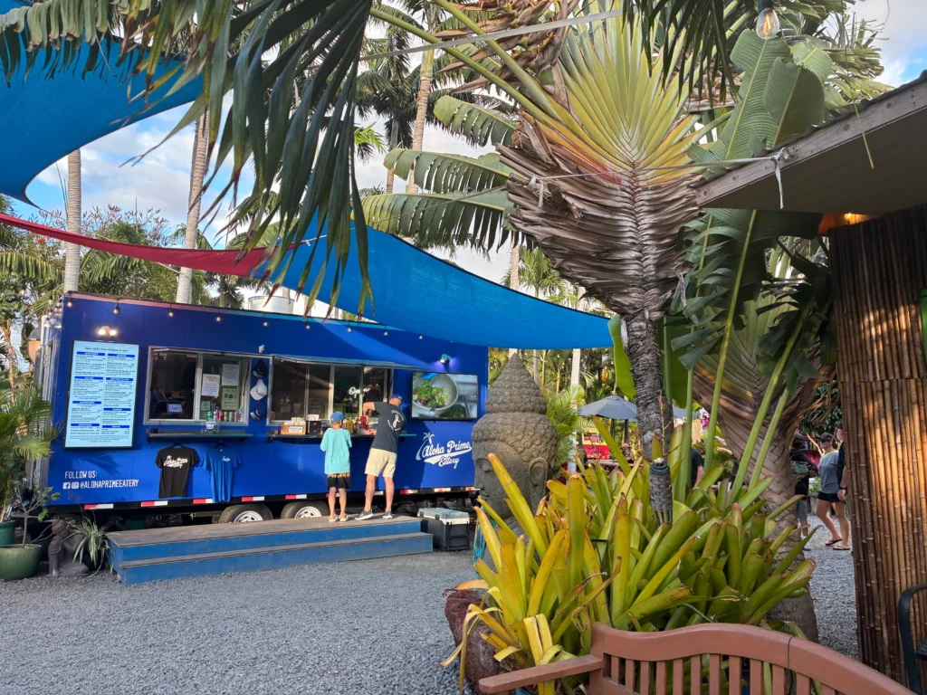 Food truck pod in Kihei, Maui